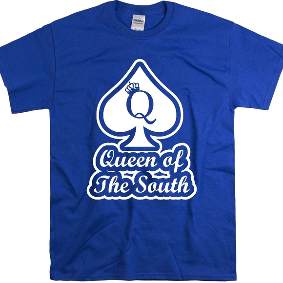 QUEEN OF THE SOUTH T-SHIRT/ QUEEN T-SHIRT / BLACK,BLUE / SMALL-3XL - Picture 2 of 2